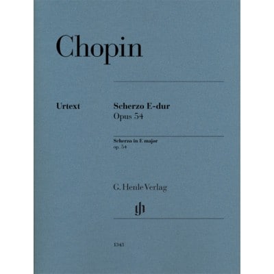 CHOPIN FREDERIC - SCHERZO IN E MAJOR OP.54 - PIANO