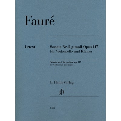 FAURE GABRIEL - SONATE N°2 OP.117 - VIOLONCELLE & PIANO