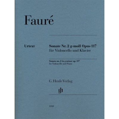 FAURE GABRIEL - SONATE N°2 OP.117 - VIOLONCELLE & PIANO