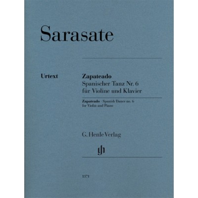SARASATE PABLO - ZAPATEADO DANSE ESPAGNOLE N.6 - VIOLON & PIANO 