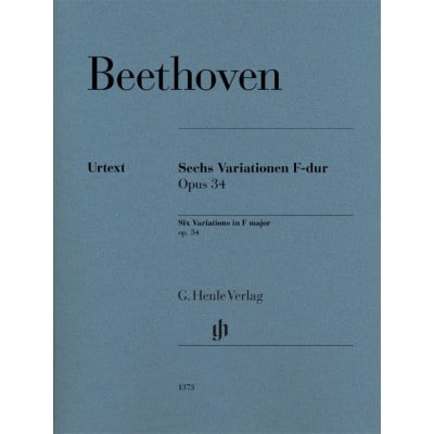 BEETHOVEN - SIX VARIATIONS EN FA MAJEUR OP.34 - PIANO 