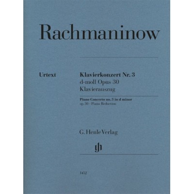 RACHMANINOV S. - CONCERTO POUR PIANO N°3 RE MINEUR OP.30 - REDUCTION PIANO 