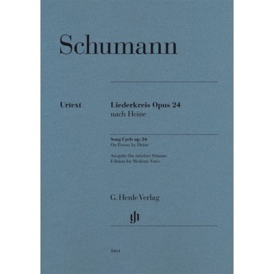 SCHUMANN ROBERT - LIEDERKREIS OP.24 - VOIX MOYENNE and PIANO