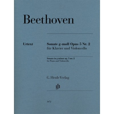 BEETHOVEN L.V. - SONATA IN G MINOR OP.5 N°2 - VIOLONCELLE & PIANO 
