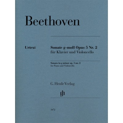 BEETHOVEN L.V. - SONATA IN G MINOR OP.5 N°2 - VIOLONCELLE & PIANO 