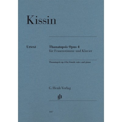 KISSIN E. - THANATOPSIS OP.4 - VOIX DE FEMME & PIANO