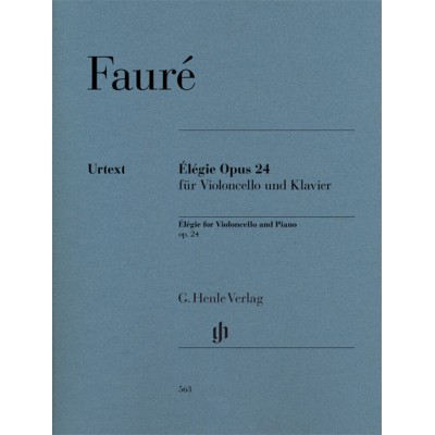 FAURE GABRIEL - ELEGIE OP. 24 - VIOLONCELLE ET PIANO