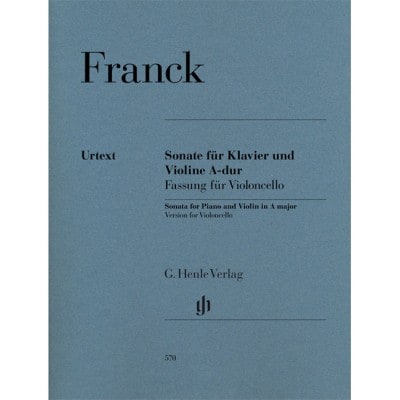 FRANCK C. - VIOLIN SONATA - VERSION FOR VIOLONCELLO 