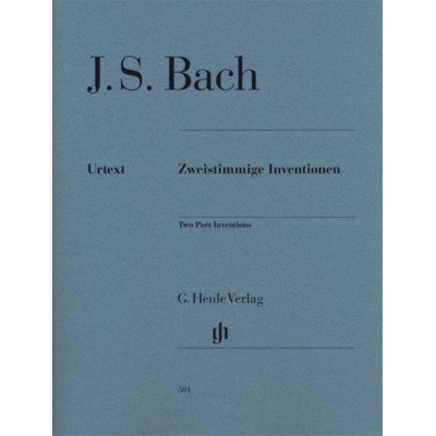 HENLE VERLAG BACH J.S. - TWO PART INVENTIONS, TWO PARTS BWV 772-786