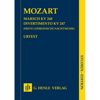 MOZART W.A. - MARSCH KV 248 / DIVERTIMENTO KV 247 (ERSTE LODRONISCHE NACHTMUSIK) - CONDUCTEUR