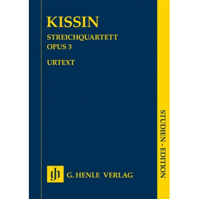 HENLE VERLAG KISSIN EVGENY - STRING QUARTET OPUS 3 - SCORE