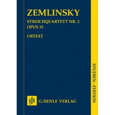 HENLE VERLAG ZEMLINSKY A. - STRING QUARTET N°2 OP.15 - SCORE