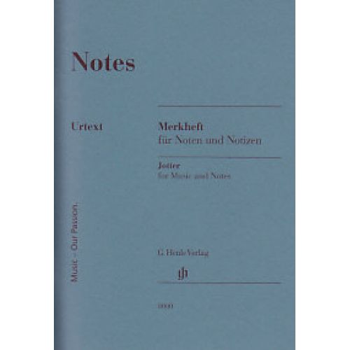 HENLE VERLAG CARNET HENLE NOTES 