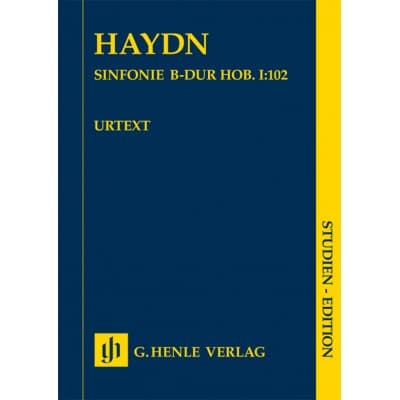 HENLE VERLAG HAYDN J. - SINFONIE B-DUR HOB. I:102 - SCORE 