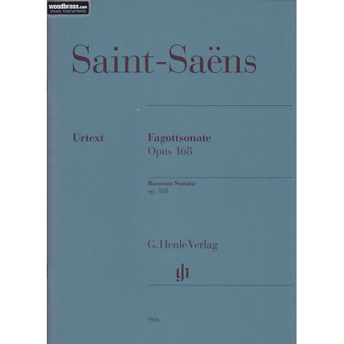 HENLE VERLAG SAINT-saens C. - Sonate Pour Basson Op. 168