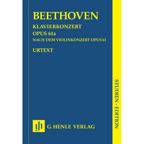 BEETHOVEN L.V. - PIANO CONCERTO D MAJOR OP.61A THE VIOLIN CONCERTO OP. 61