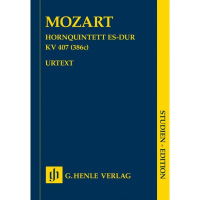 MOZART W.A. - HORNQUINTETT ES-DUR KV 407 (386C) - SCORE