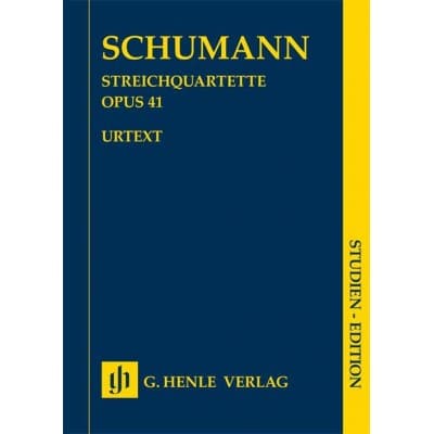  Schumann Robert - String Quartets Op.41 - Score