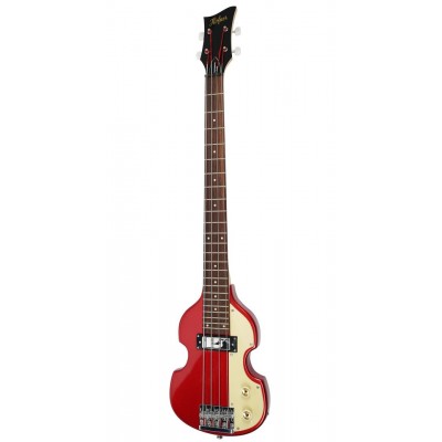 HOFNER HCT-SHVB-R-C-0 Shorty Violin Metallic Red Cream Pickguard