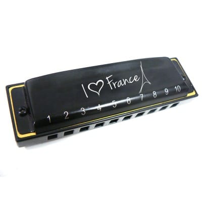 HOHNER HARMONICA SOUVENIR I LOVE FRANCE