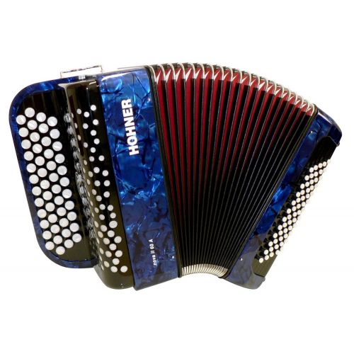 HOHNER NOVA II 60A BLEU TOUCHES BOUTONS EN SOL/SOL