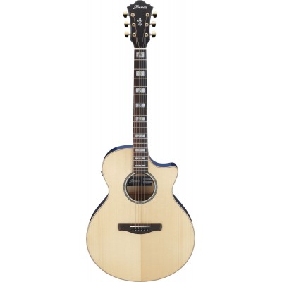 IBANEZ Ae390-Nta Natural Top, Aqua Blue Body