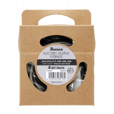 PIEGS61 Nickel Wound Regular Light 10-46 Pack de 4