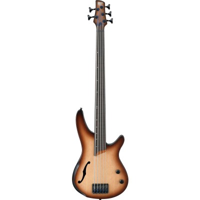 Ibanez Srh505f-nnf 5 Cordes Fretless Natural Browned Burst Flat