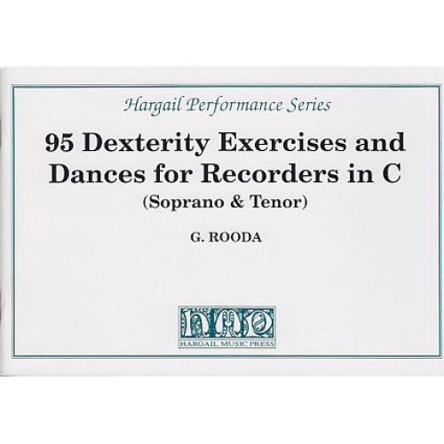 HARGAIL MUSIC PRESS ROODA 95 DEXTERITY EXERCISES AND DANCES FOR RECORDERS IN C