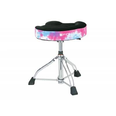 HT430TDPS DRUM THRONE 1ST CHAIR GLIDE RIDER FLUORESCENT PINK SKY SEAT