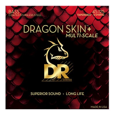 45-125, MULTI-SCALE DRAGON SKIN+ COATED 5-STRING LIGHT TAPERED