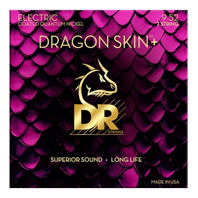 DR STRINGS 9-52 DRAGON SKIN+ COATED 7 STRING LIGHT