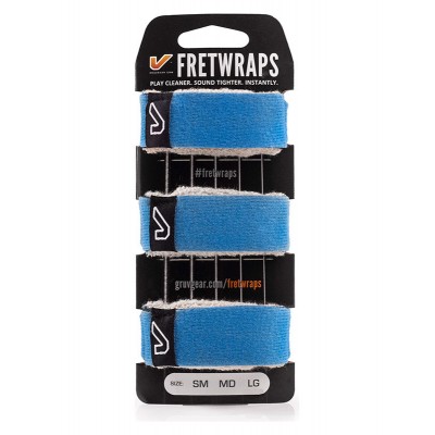 FretWraps 3-Pack, Sky Blue - Medium
