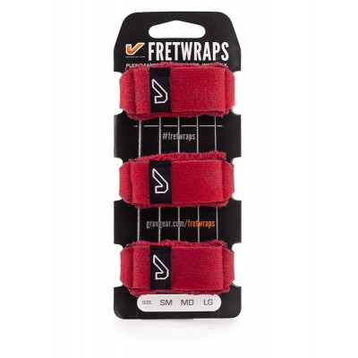 FretWraps 3-Pack, Fire Red - Large