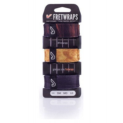 FretWraps 3-Pack, Wood - Large