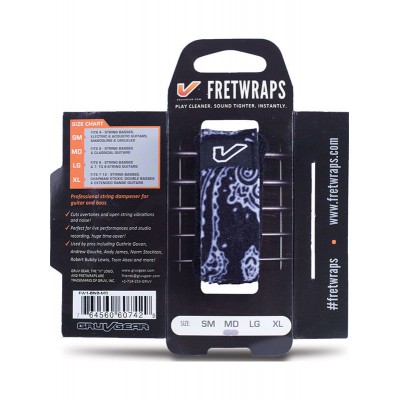 FretWraps, Black Bandana - Large