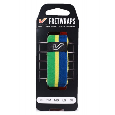 GRUVGEAR FretWraps World Flags, Green-Yellow-Blue - Medium