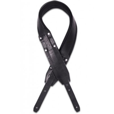 Recoil, David Ellefson Signature - Courroie 4 cm néoprène et cuir vegan - Black