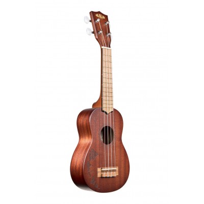 KA-15 SOPRANO MAHOGANY MOTIF HAWAIIAN ISLAND LIVRE AVEC HOUSSE