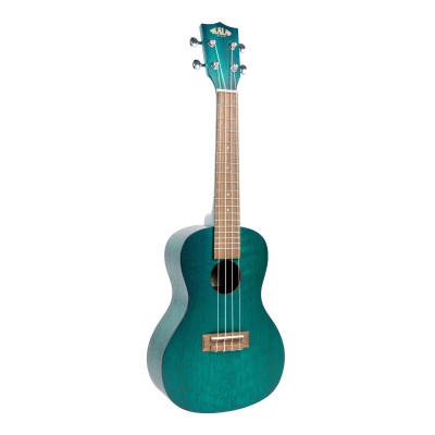 EXOTIC MAHOGANY CONCERT TRANSPARENT BLUE