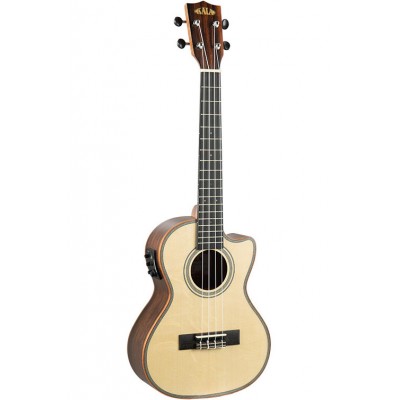 Solid Spruce Top/Ebony Tenor CW EQ + Gigbag