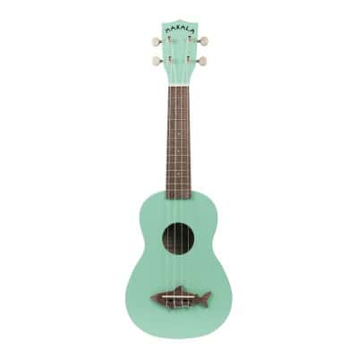 mk-ss-grn ukulele soprano shark vintage green