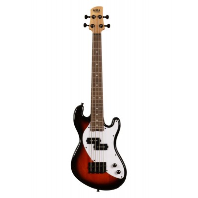 Solid Body U-Bass, 4 Cordes, With Bag - Tobacco Burst