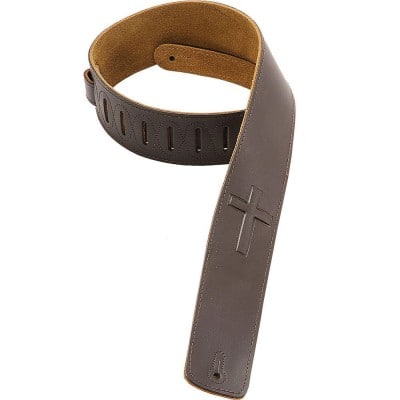 6,4 CM SOFT CROSS GRAVEE DARK BROWN