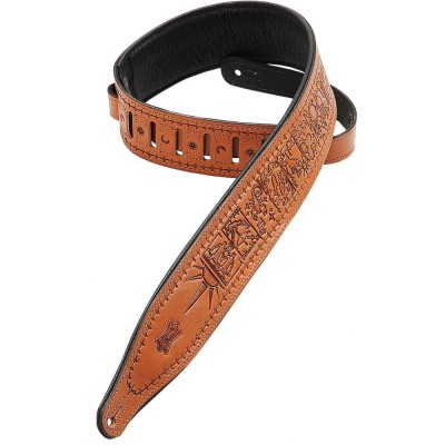 LEATHER ENGRAVED TAN