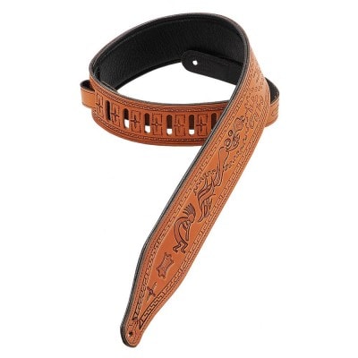 6.4 CM KOKOPELLI RUSSET LEATHER