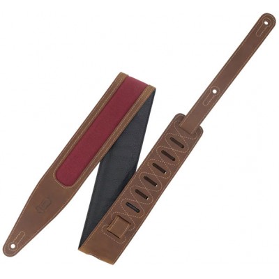 THE VOYAGE PRO - CRAZY HORSE LEATHER STRAP WITH WAX CANVAS WINDOW - BROWN-BURGUNDY