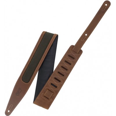 THE VOYAGE PRO - CRAZY HORSE LEATHER STRAP WITH WAX CANVAS WINDOW - BROWN-GREEN