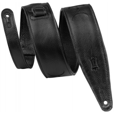 MOON PHASE - PREMIUM LEATHER STRAP, MOON PATERN, 6,35 CM - BLACK-BLACK