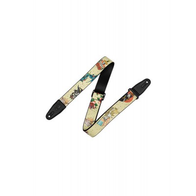 TATTOO SERIES - 5 CM, POLYESTER, LEATHER TIP, WITH TATTOO MOTIFS - DESIGN 005
